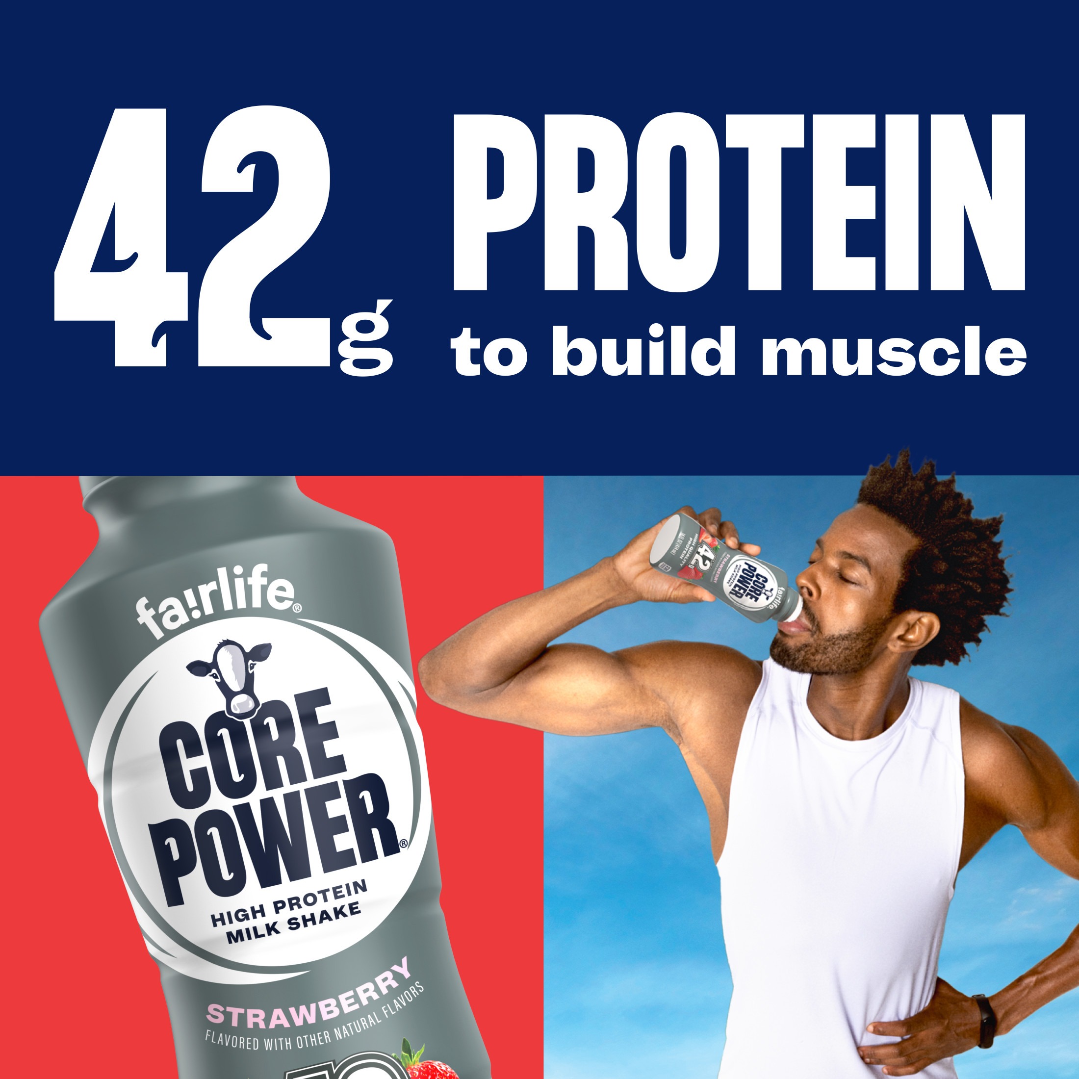 Core Power High Protein Shake, Strawberry, 42g Bottle, 14 fl oz - Image 4