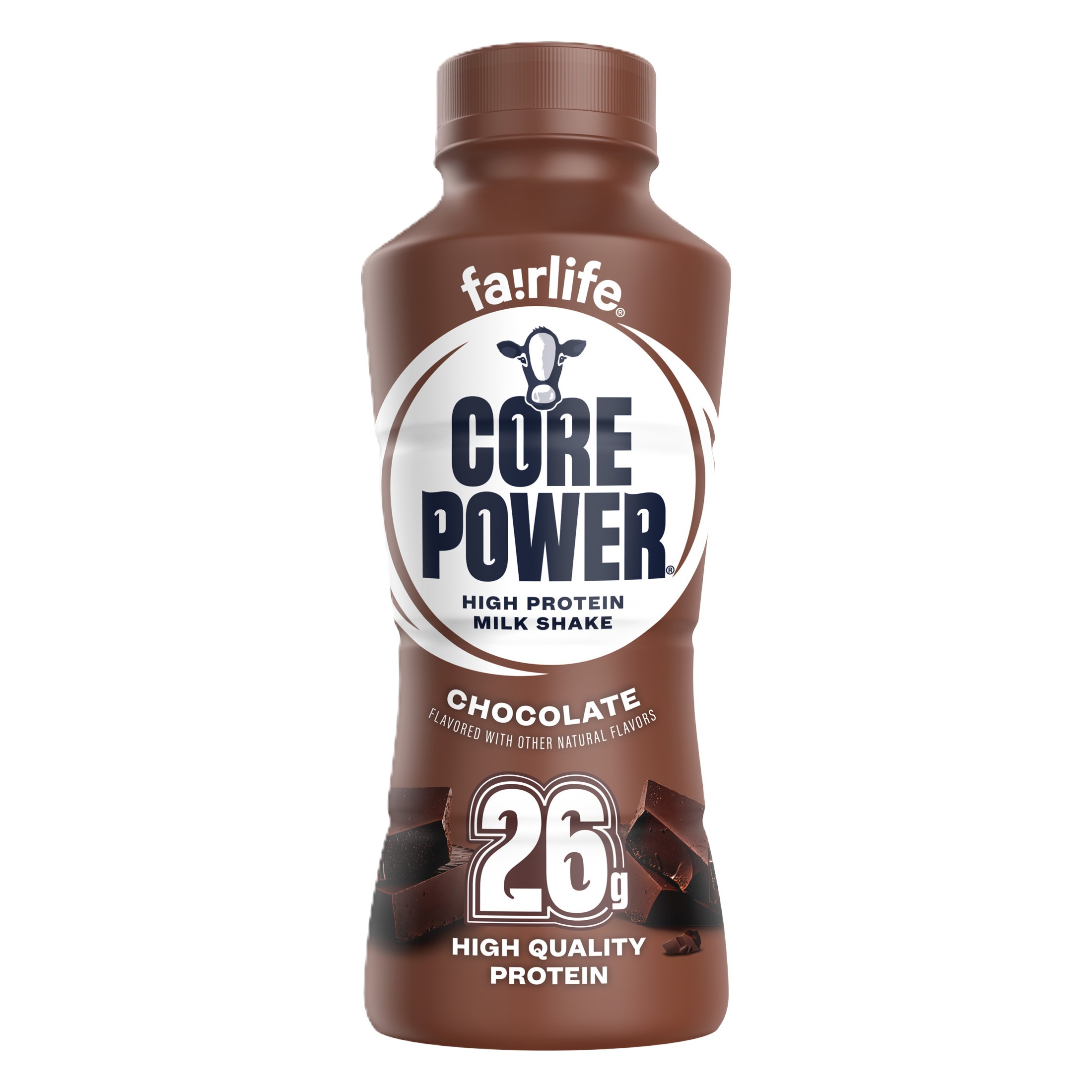 Core Power Protein Shake, Chocolate, 26g Bottle, 14 fl oz